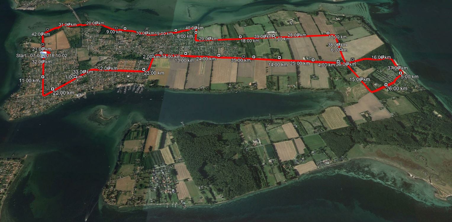 Thurø Marathon - rundt på den gamle skipperø - Klub 100 Marathon